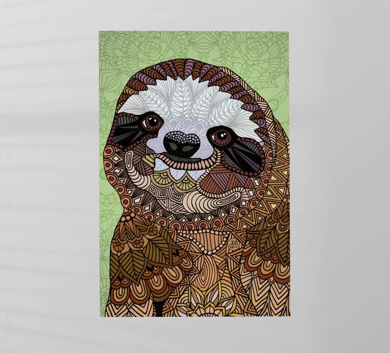 Smiling Sloth pellicola backlit da Angelika Parker