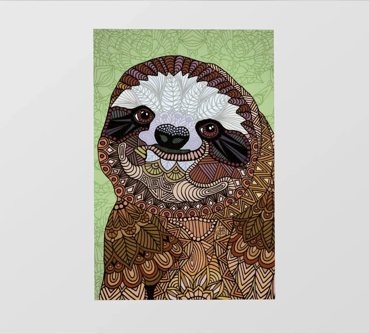 Smiling Sloth telo in pvc da Angelika Parker