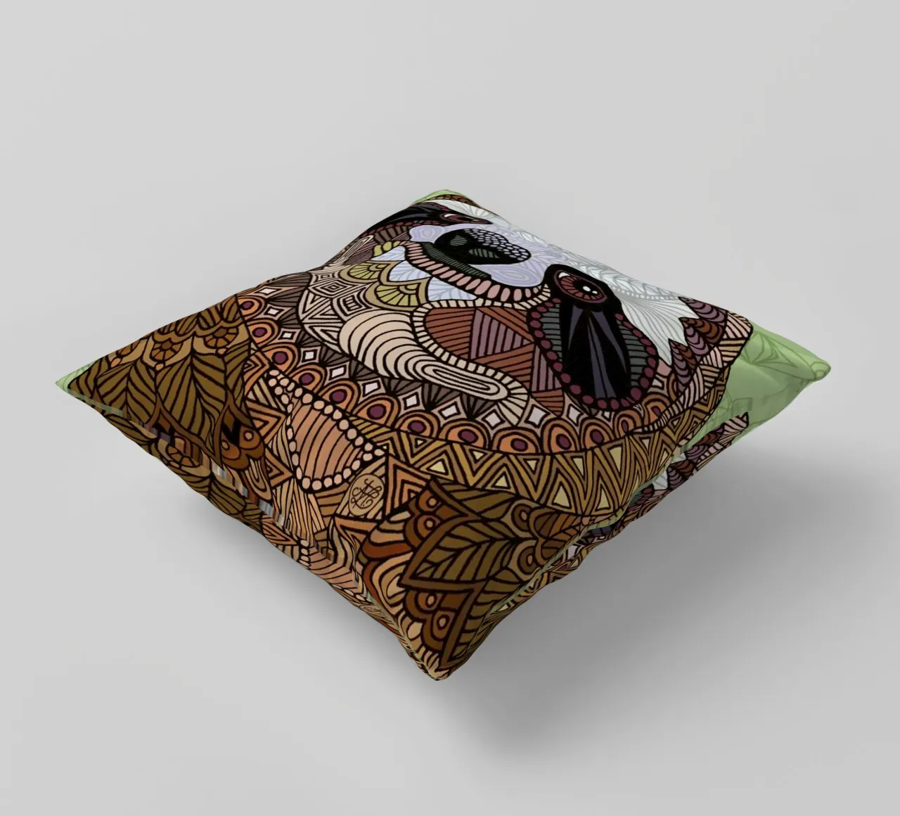 Smiling Sloth cuscino da Angelika Parker