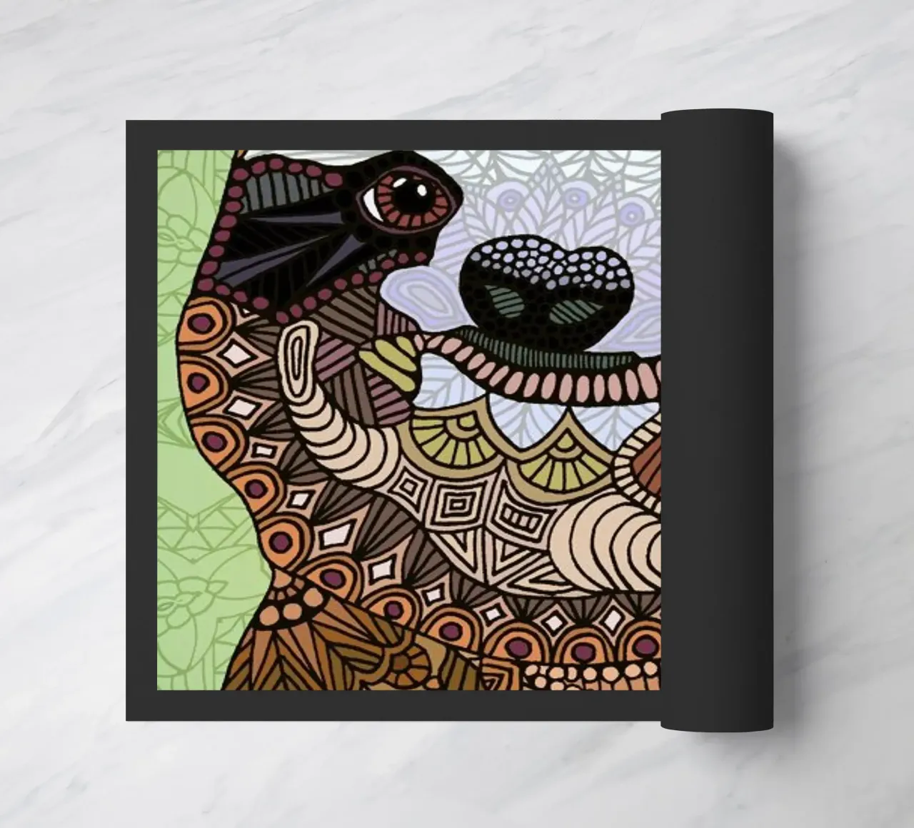 Smiling Sloth Fußmatte von Angelika Parker
