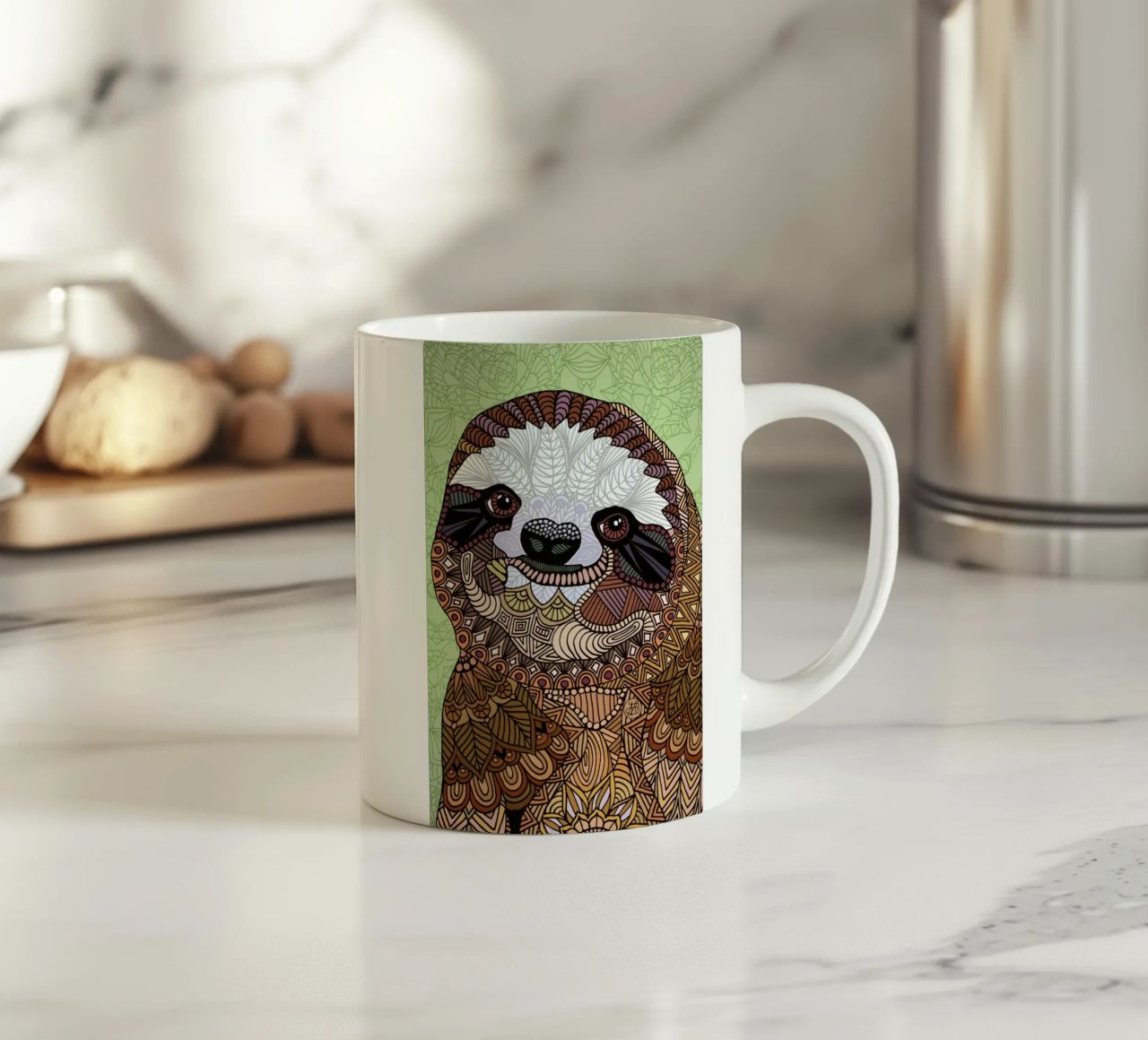 Smiling Sloth tazza in ceramica da Angelika Parker