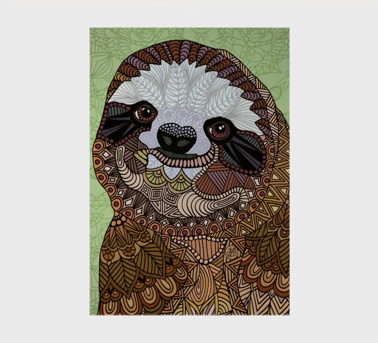 Smiling Sloth notebook by Angelika Parker