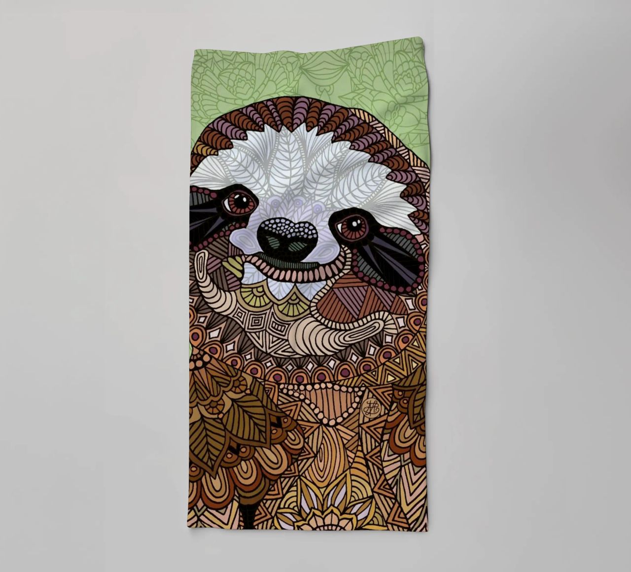 Smiling Sloth serviette de bain de Angelika Parker