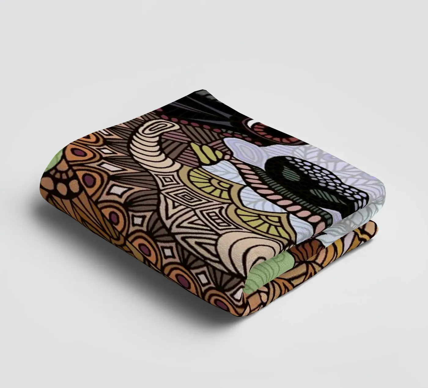 Smiling Sloth badhanddoek van Angelika Parker