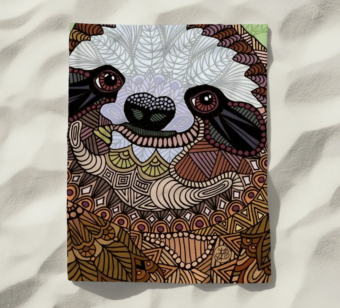 Smiling Sloth telo mare da Angelika Parker