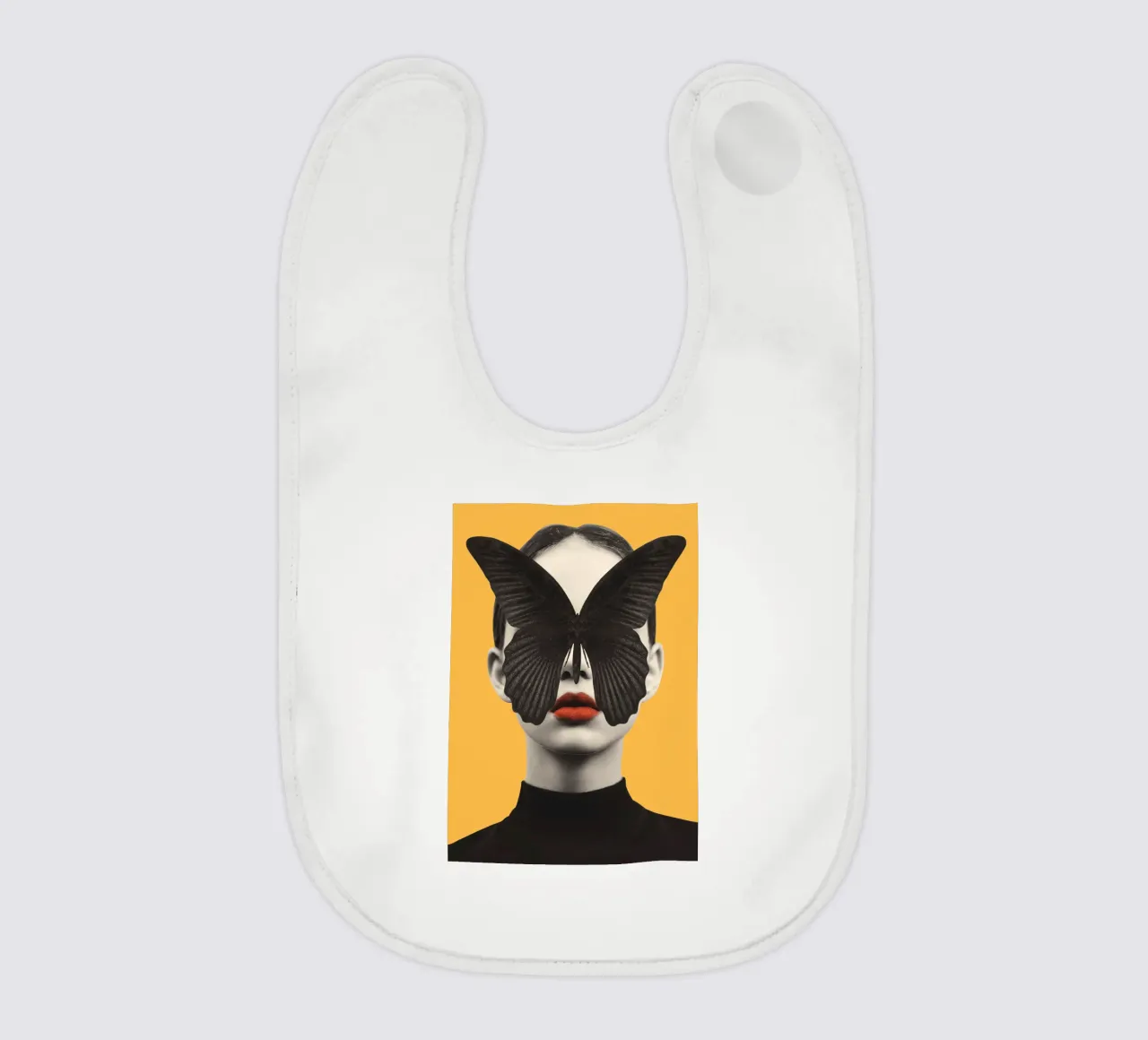 FARFALLA NERA 2 bavaglino da dada22