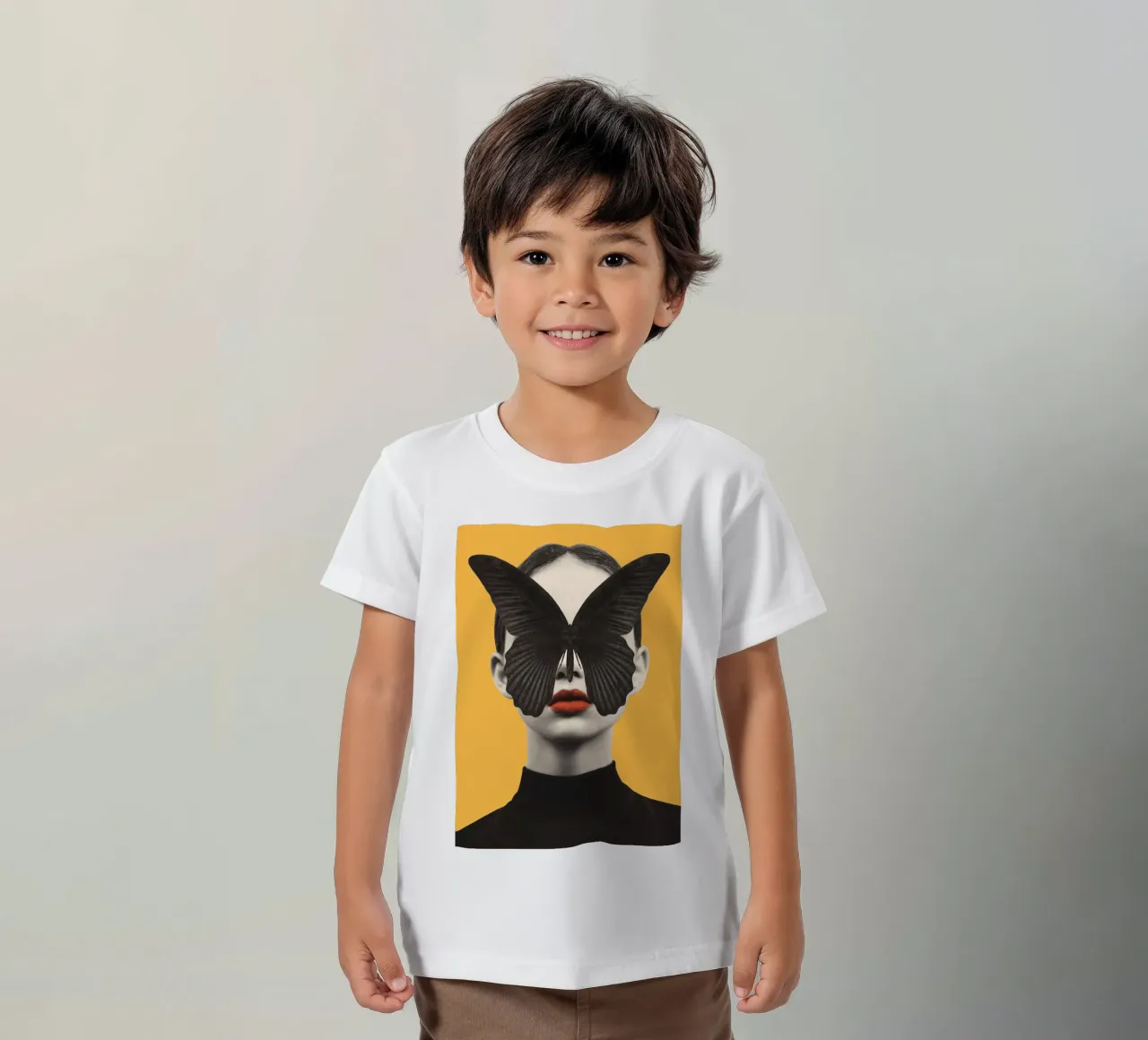 FARFALLA NERA 2 t-shirt bambini da dada22