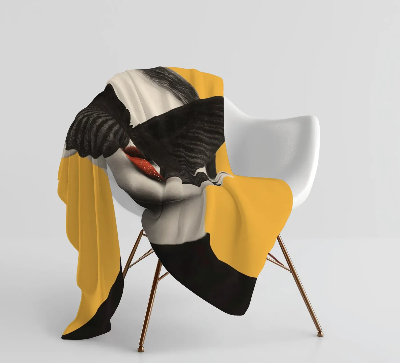 FARFALLA NERA 2 coperta in pile da dada22