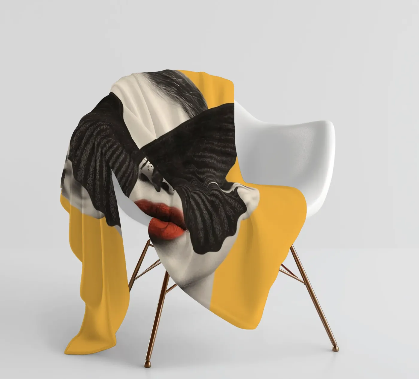 FARFALLA NERA 2 coperta in pile da dada22