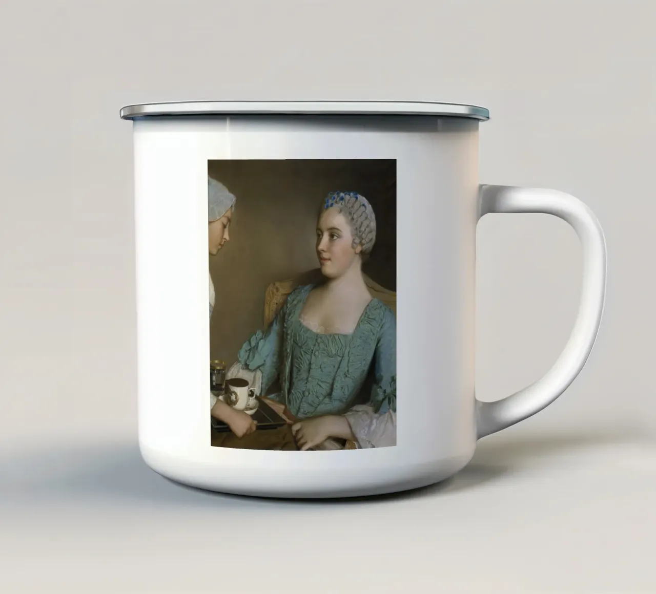 Liotard - La colazione tazza in smalto da ARTOTHEK