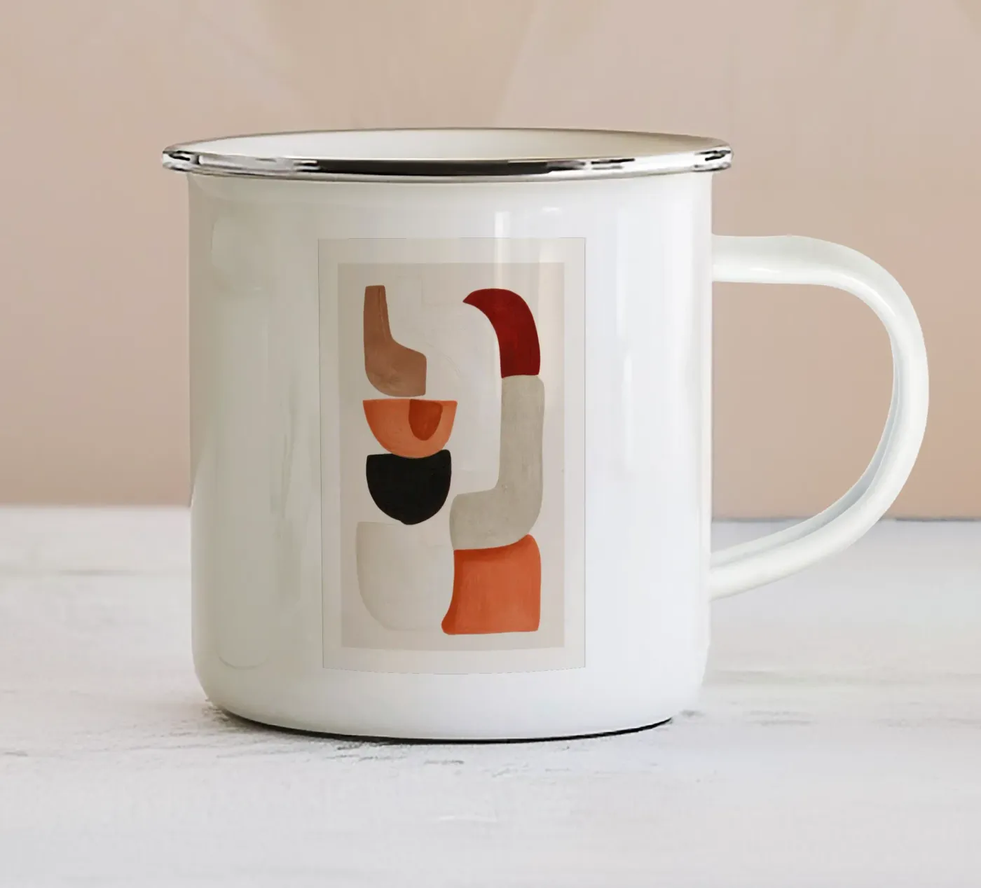 Balanced Forms enamel mug by ThingDesign