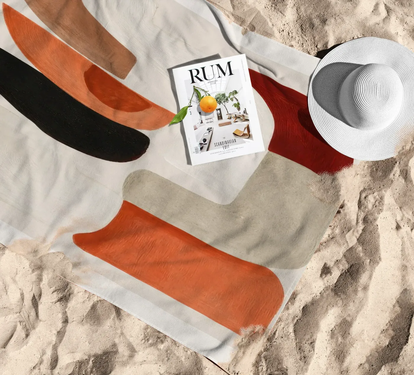 Balanced Forms beach towel by ThingDesign