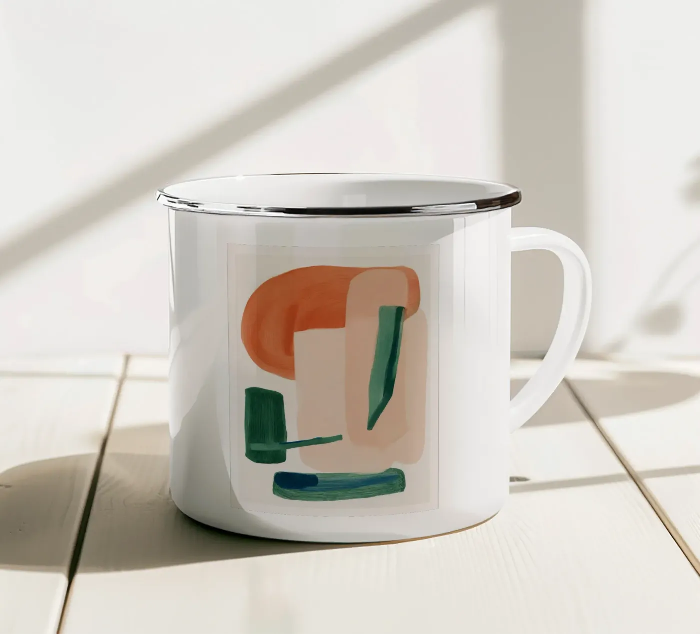 Balanced Forms enamel mug by ThingDesign