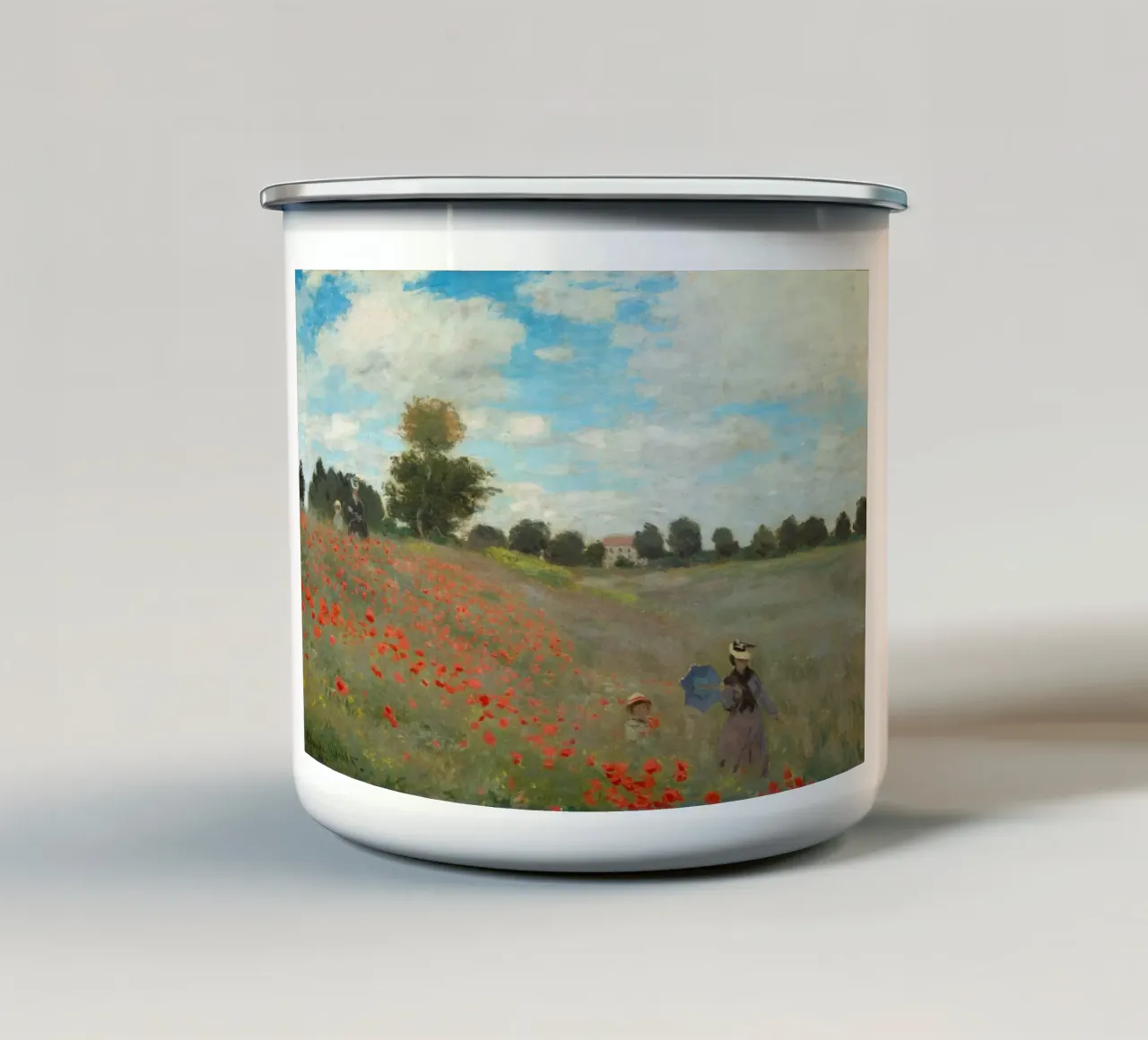 Monet - Papaveri selvatici, vicino ad Argenteuil tazza in smalto da ARTOTHEK