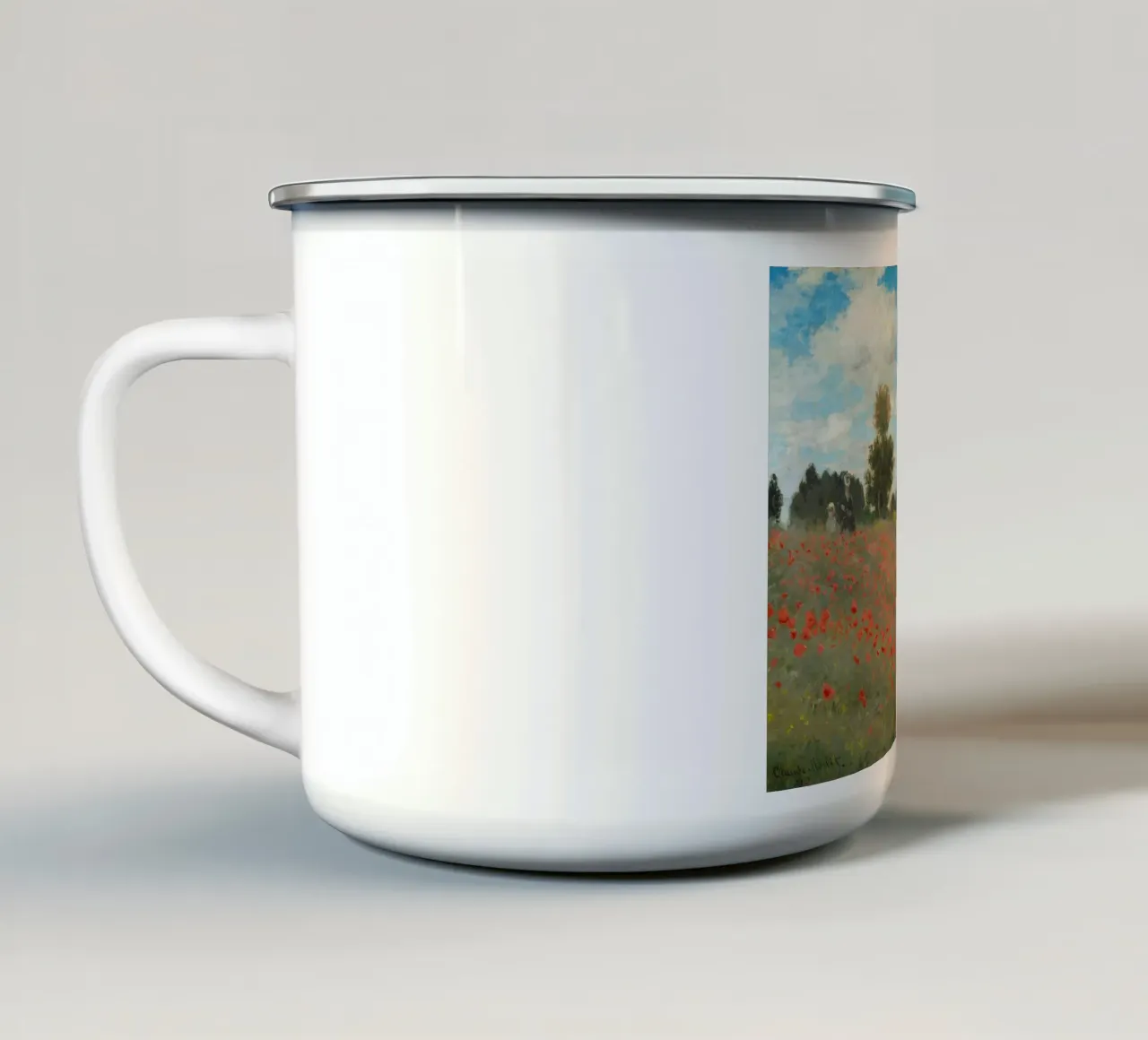 Monet - Papaveri selvatici, vicino ad Argenteuil tazza in smalto da ARTOTHEK