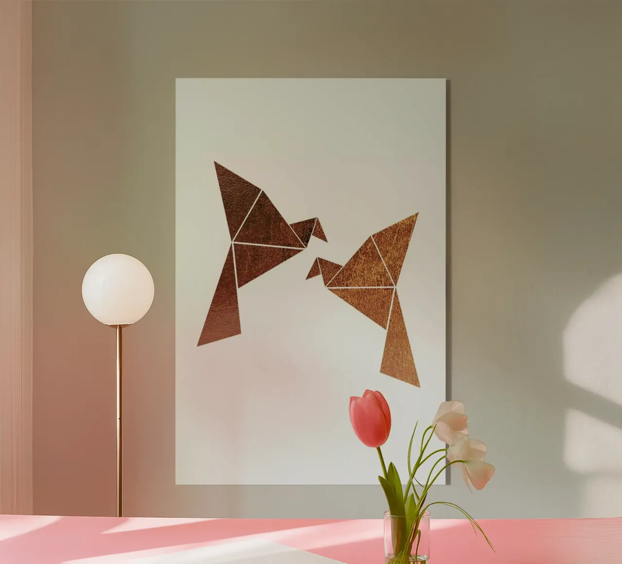 Vogel Kupfer plexiglass da XOXO Arte