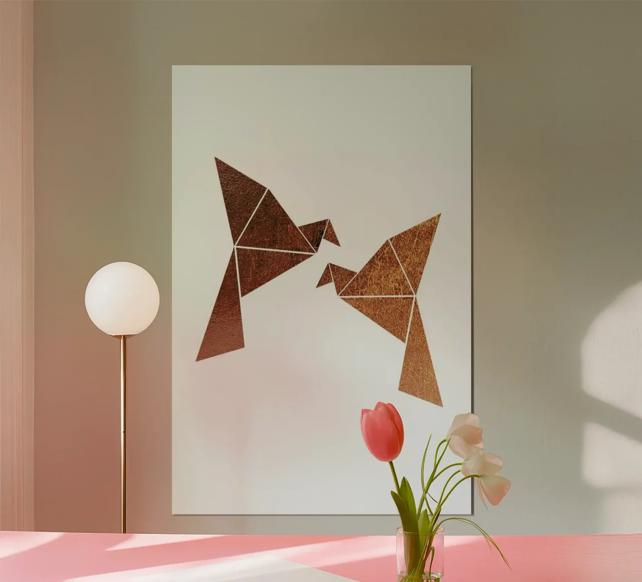 Vogel Kupfer poster con telaio in plastica da XOXO Arte