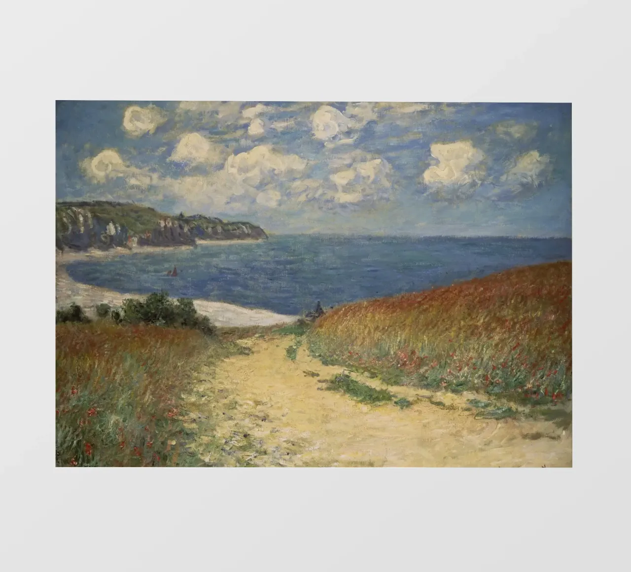 Monet - Path in the Wheat at Pourville backlit film by ARTOTHEK
