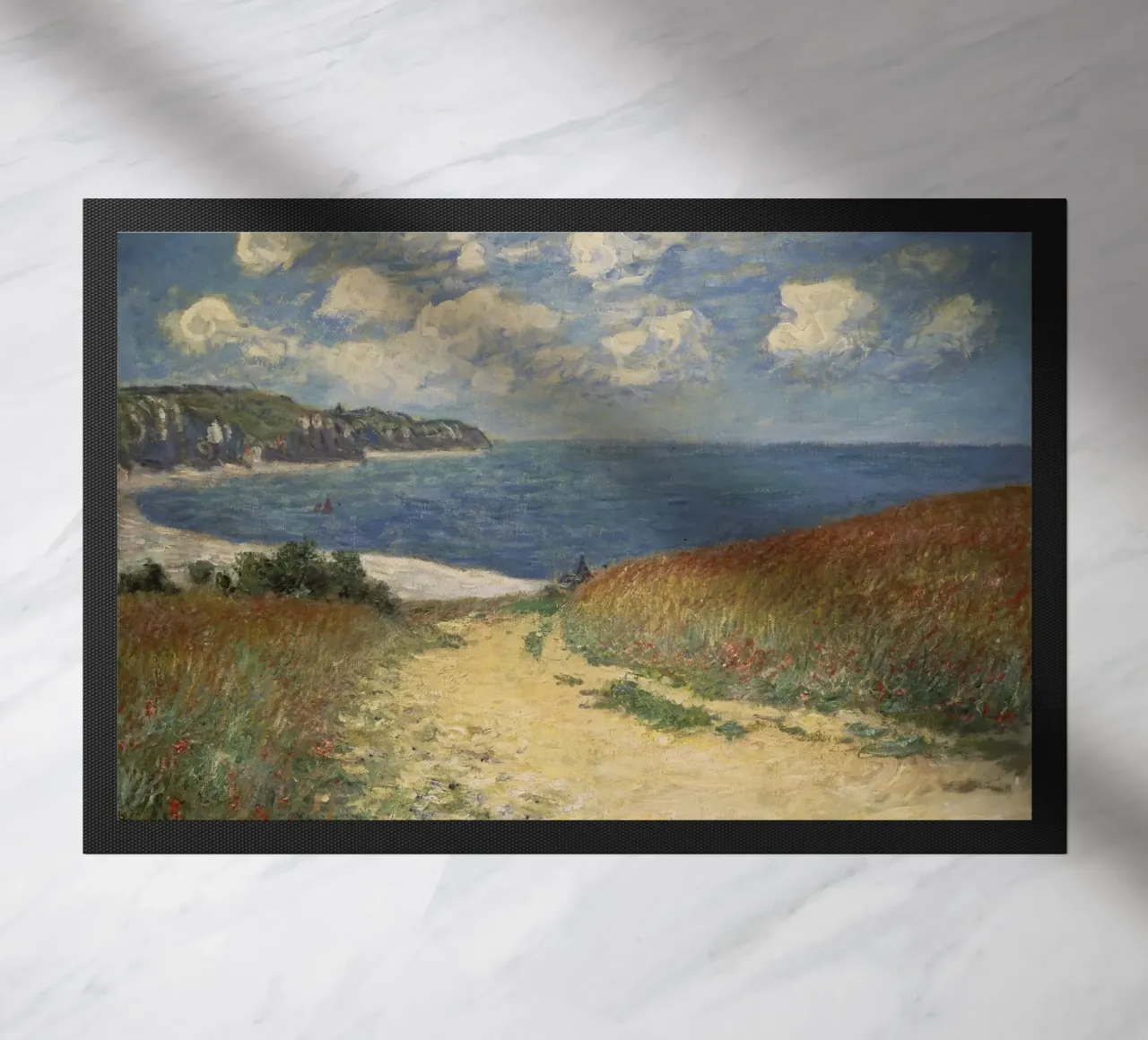 Monet - Path in the Wheat at Pourville doormat by ARTOTHEK