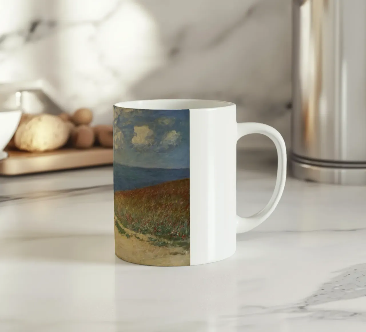 Monet - Path in the Wheat at Pourville ceramic mug by ARTOTHEK