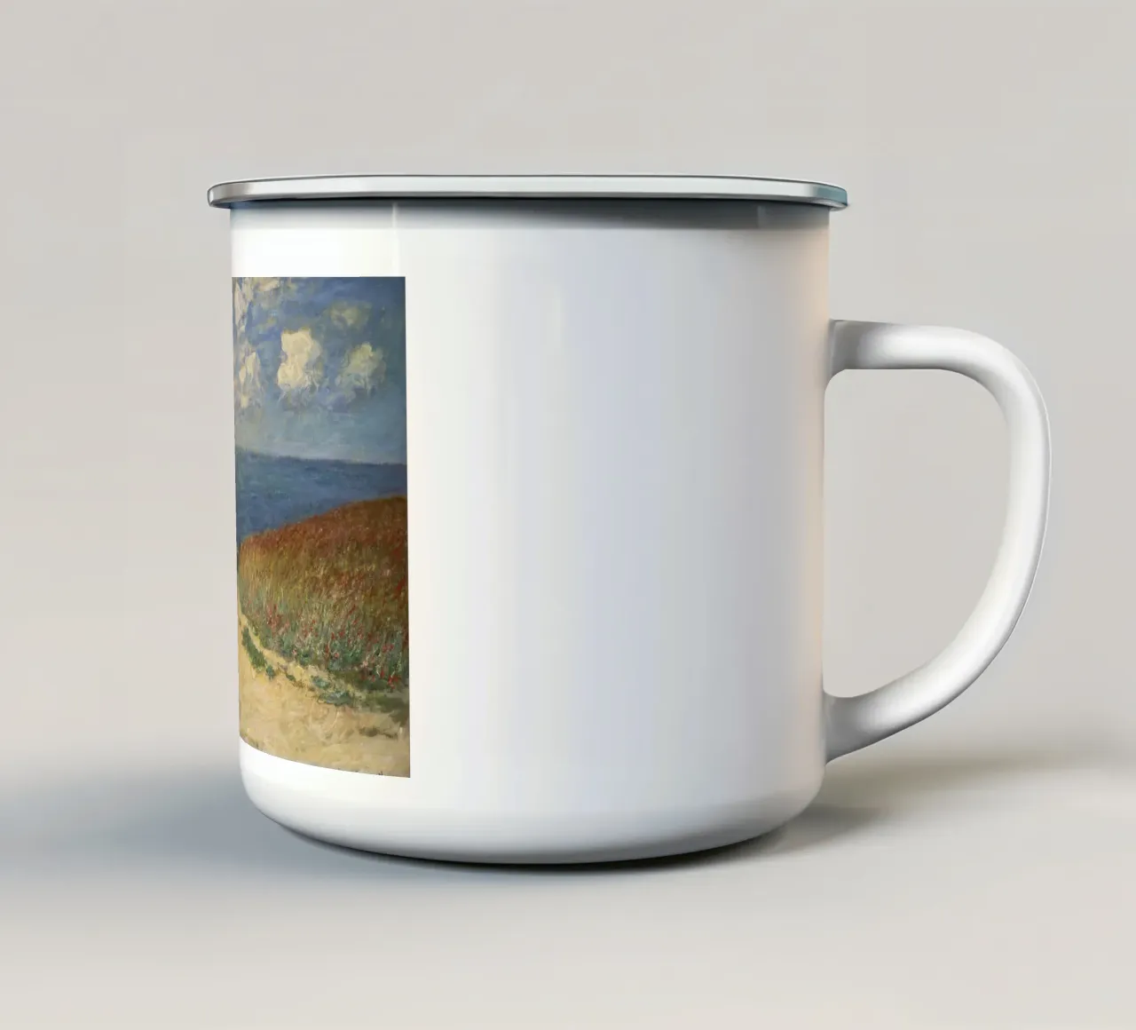 Monet - Sentiero nel grano a Pourville tazza in smalto da ARTOTHEK