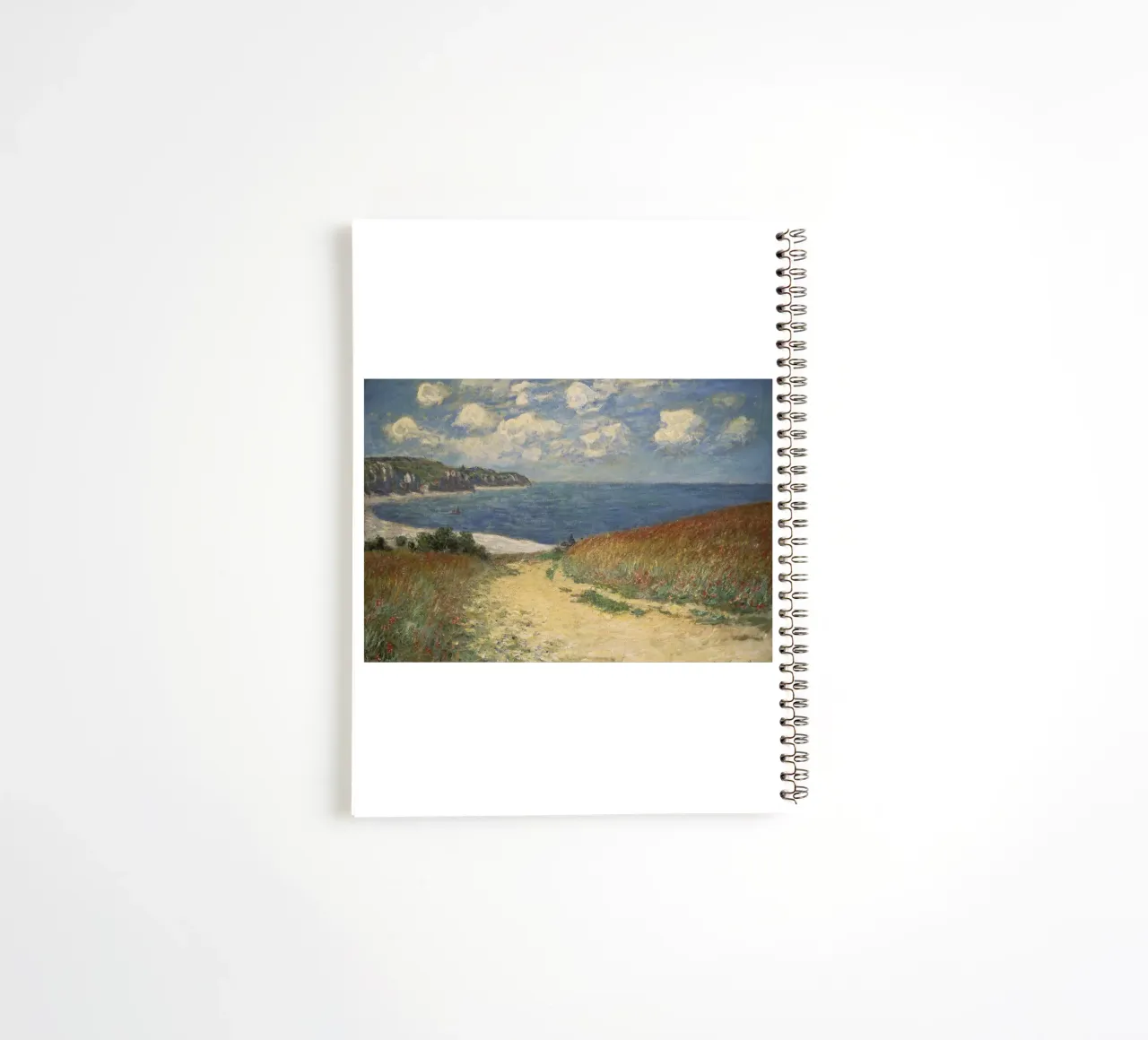 Monet - Path in the Wheat at Pourville spiral notebook by ARTOTHEK