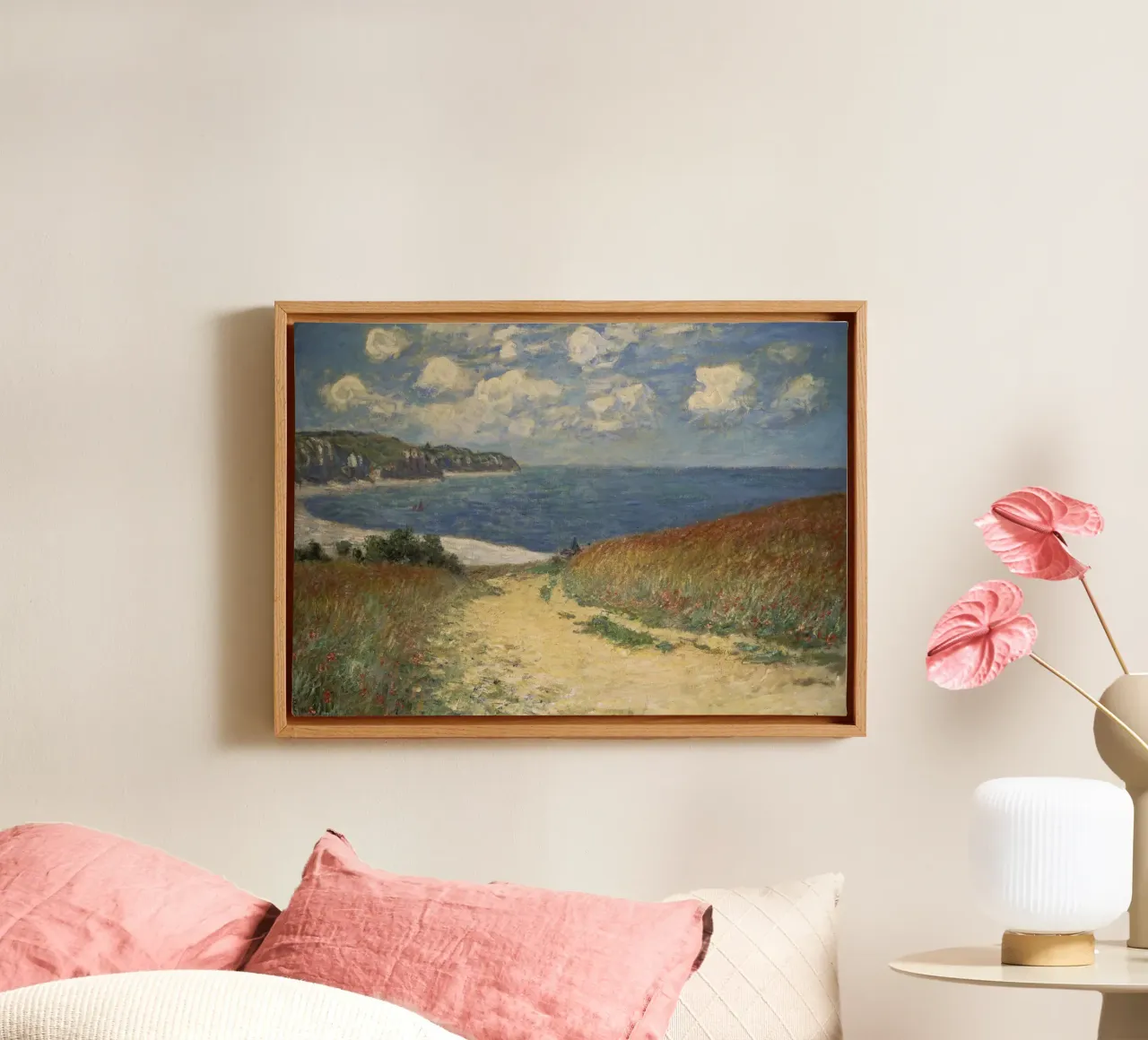 Monet - Path in the Wheat at Pourville canvas by ARTOTHEK