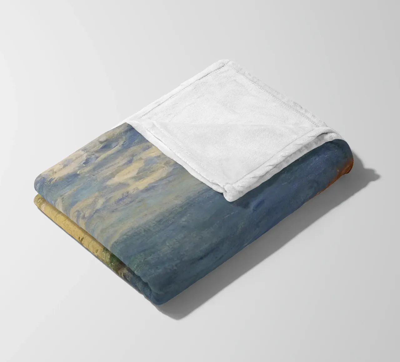 Monet - Path in the Wheat at Pourville fleece blanket by ARTOTHEK