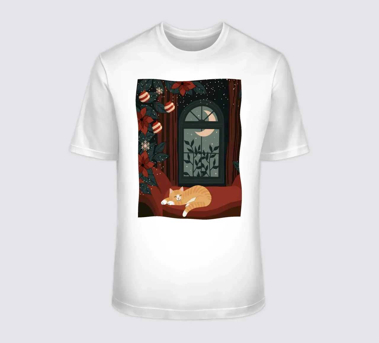 Accogliente notte d'inverno t-shirt da cafelab