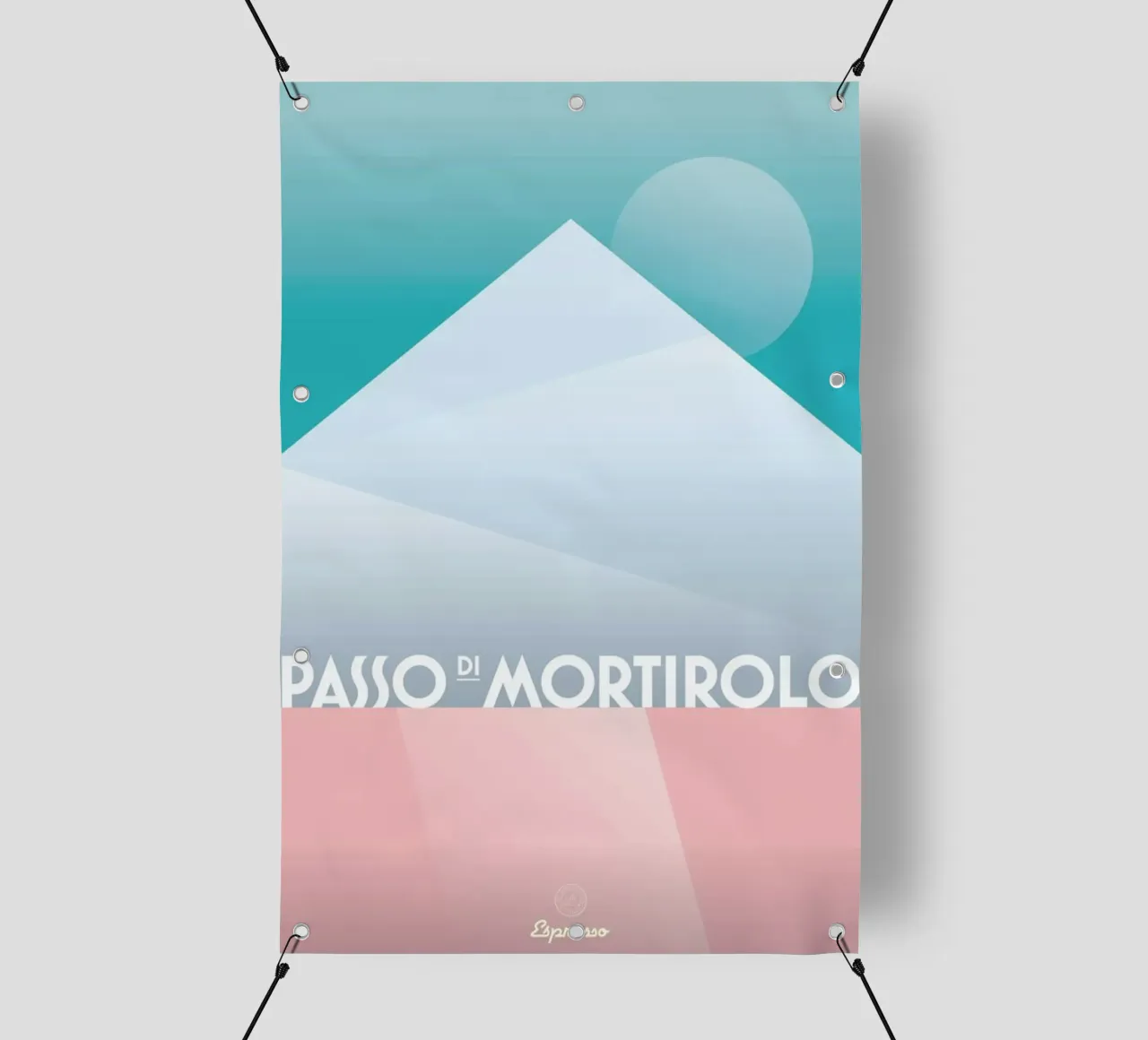 Passo di Mortirolo II telo in pvc da Benjamin Andresen