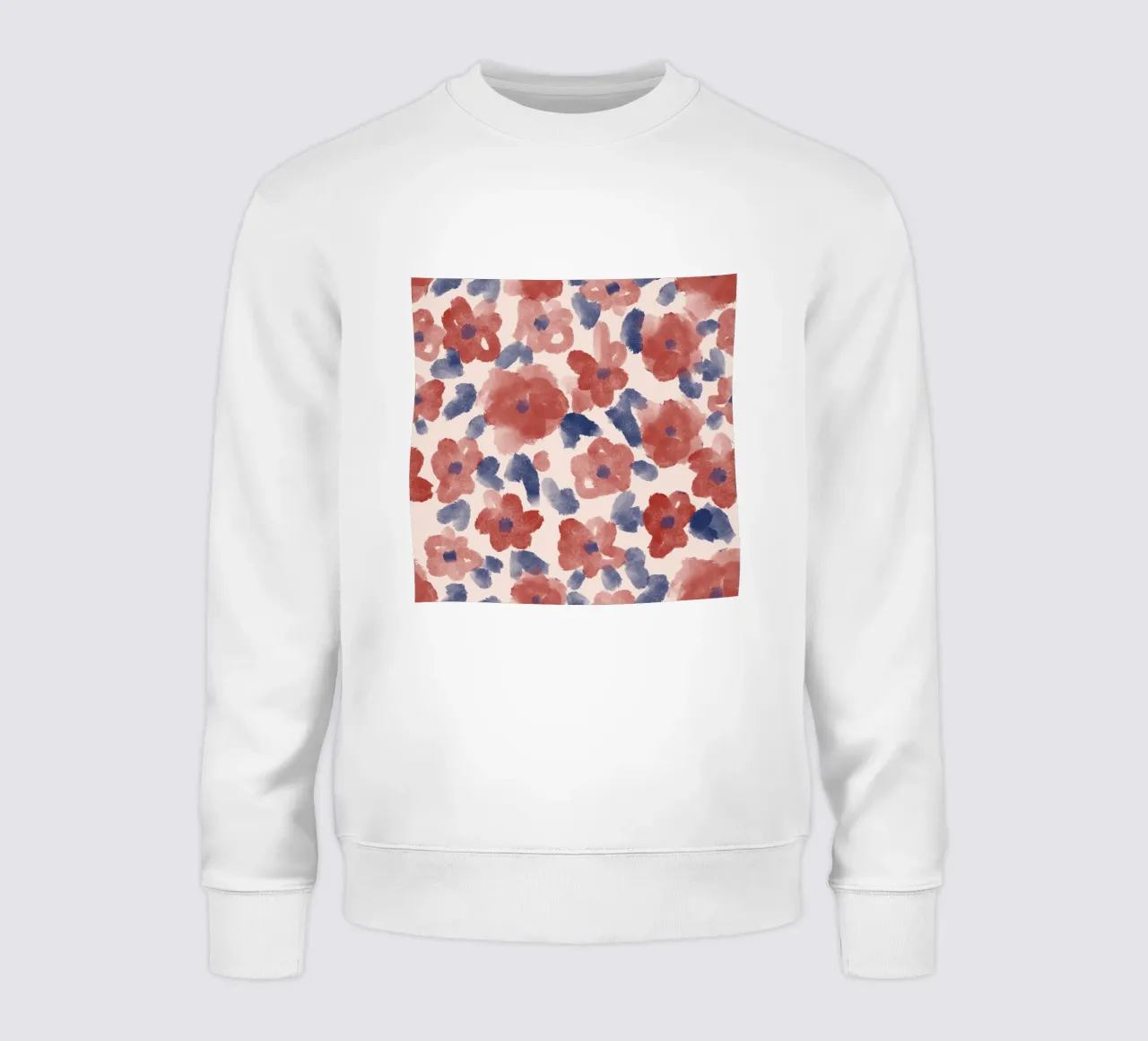 Autumn Abstract Flowers Pattern felpa da anisillustration