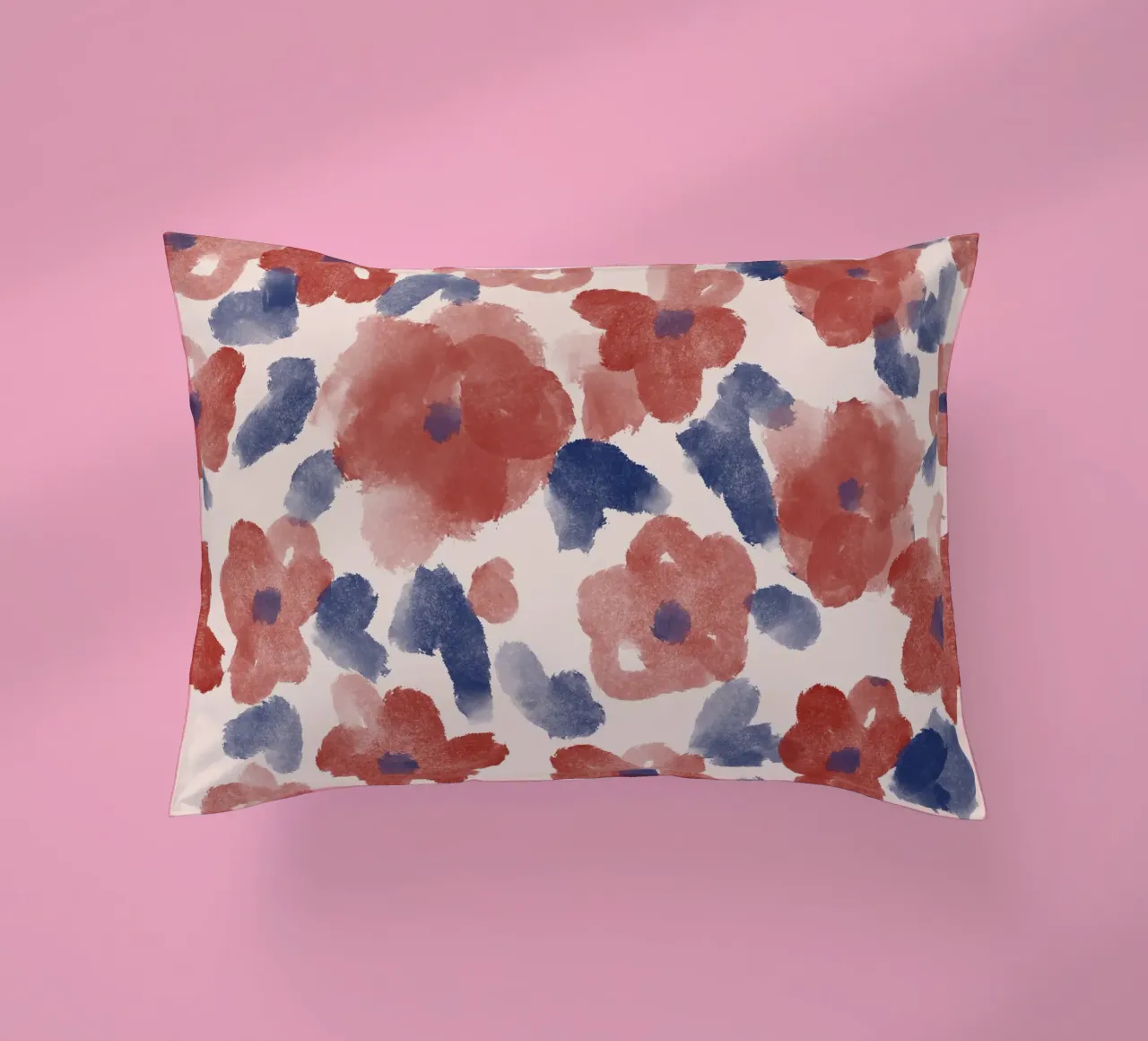 Autumn Abstract Flowers Pattern cuscino da anisillustration