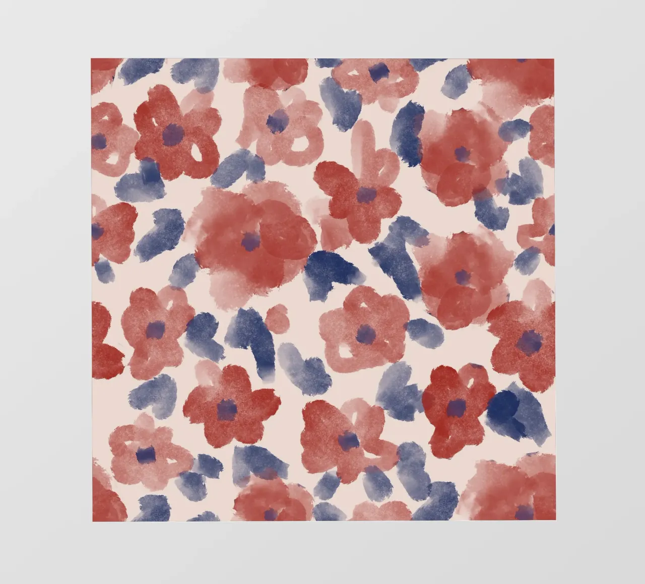 Autumn Abstract Flowers Pattern telo in pvc da anisillustration