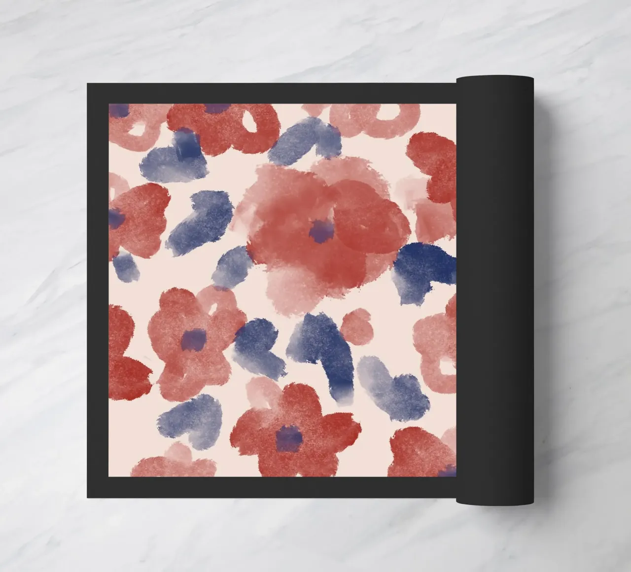 Autumn Abstract Flowers Pattern zerbino da anisillustration