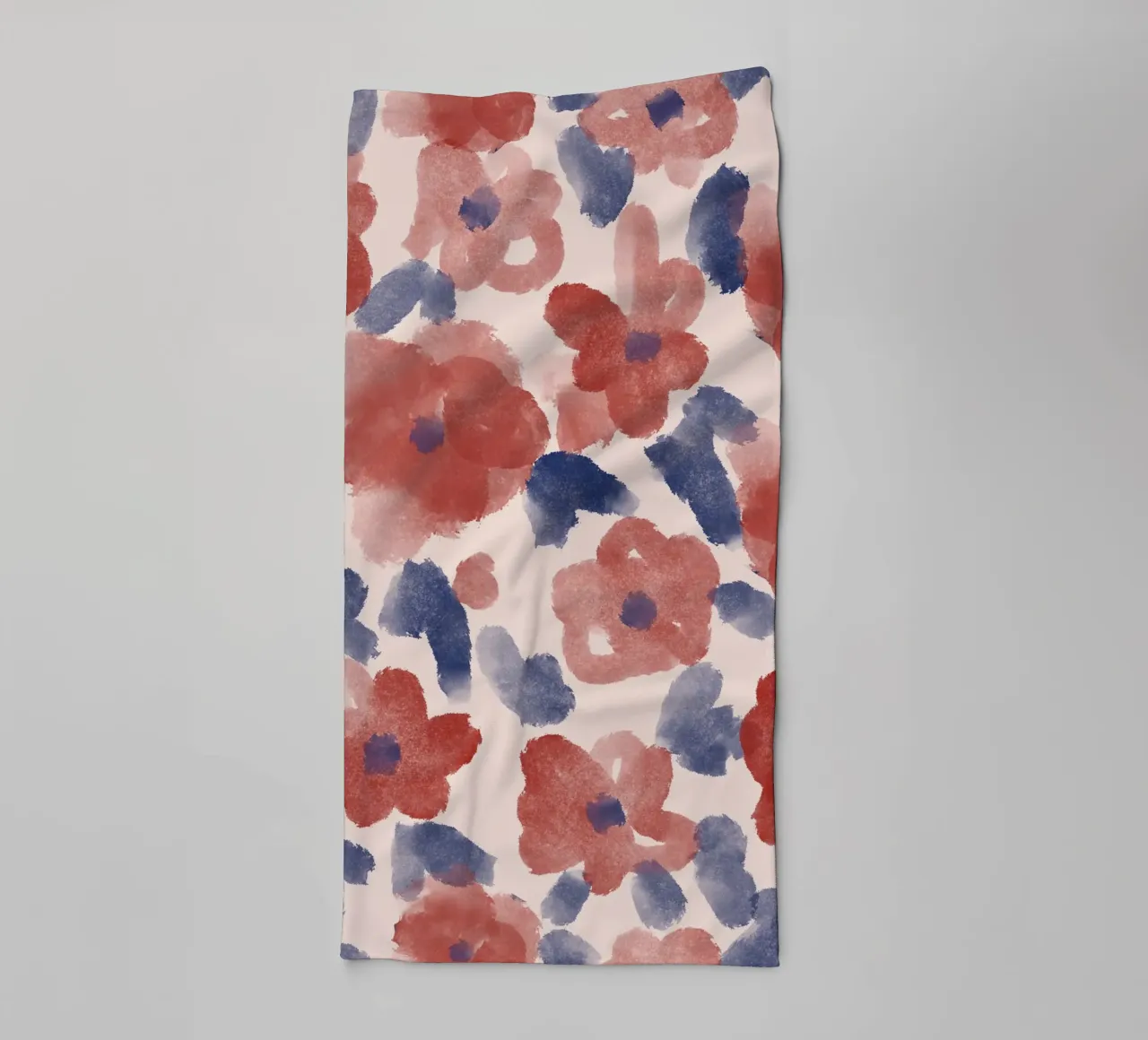 Autumn Abstract Flowers Pattern asciugamano da bagno da anisillustration