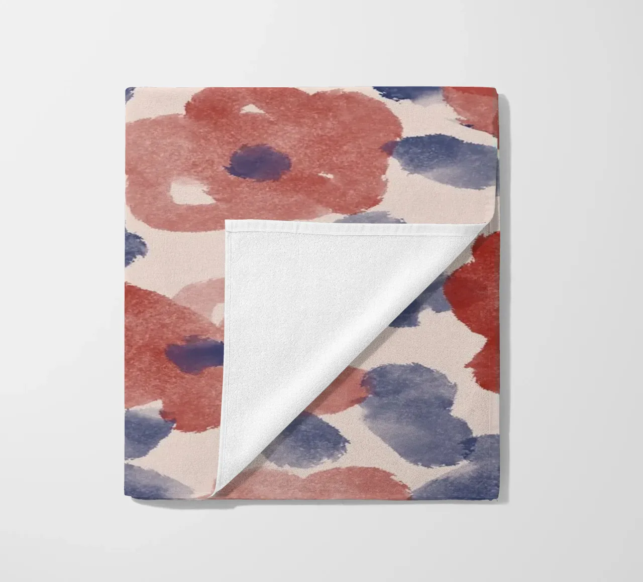 Autumn Abstract Flowers Pattern telo mare da anisillustration