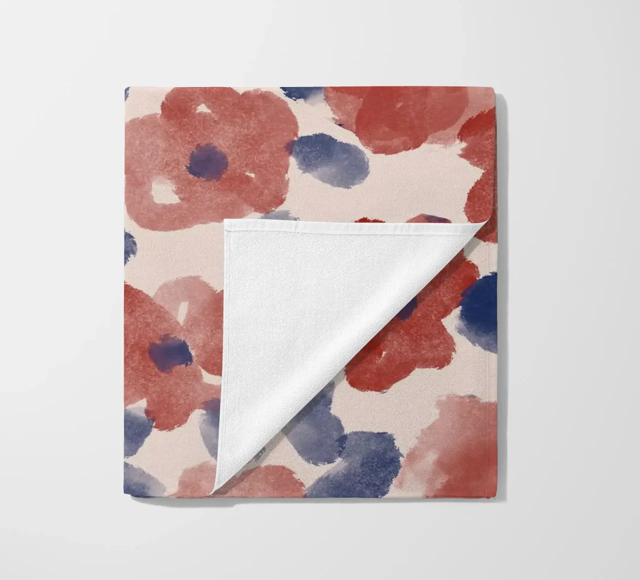 Autumn Abstract Flowers Pattern telo mare da anisillustration