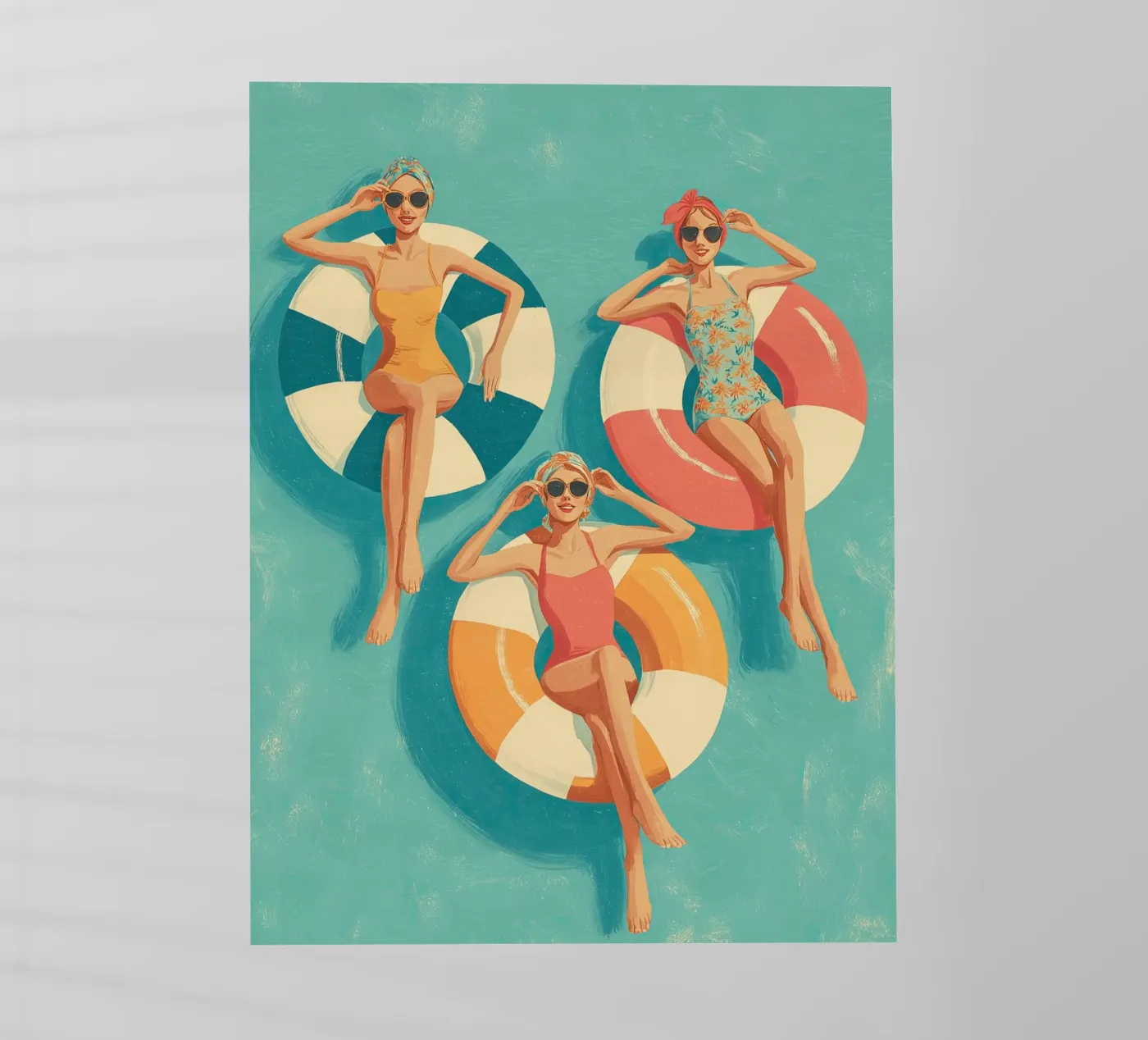 Pool Float Girls pellicola backlit da Ciao Bella