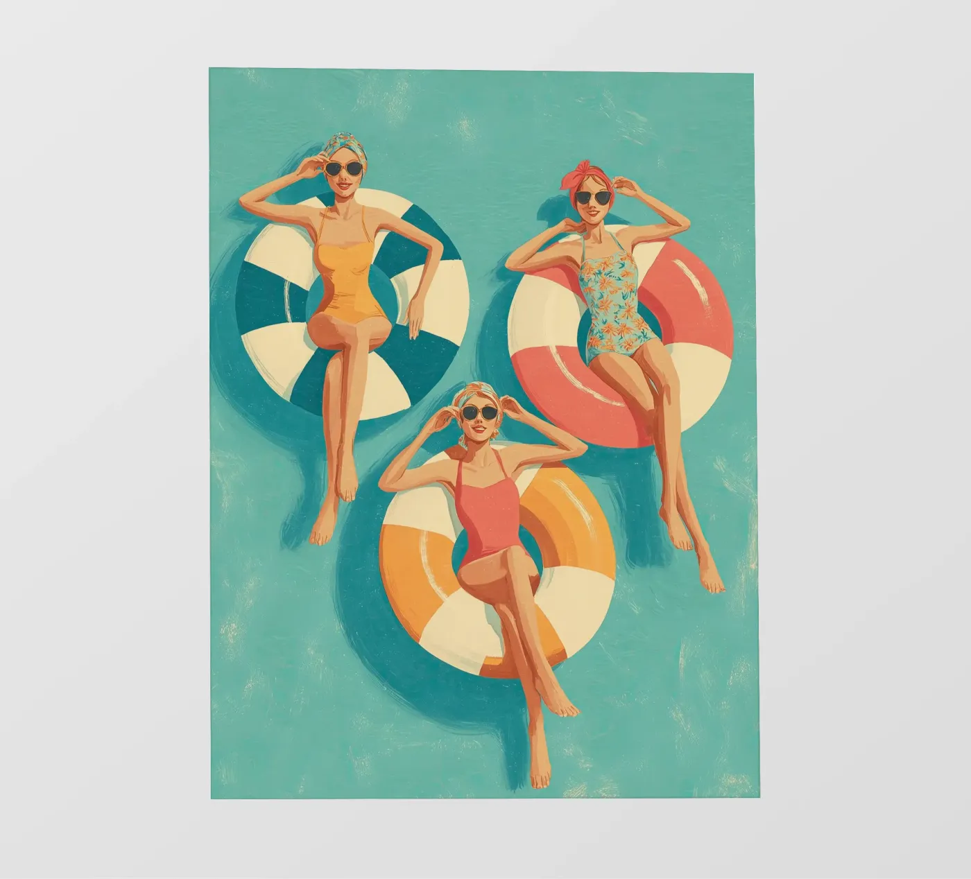 Pool Float Girls pellicola backlit da Ciao Bella