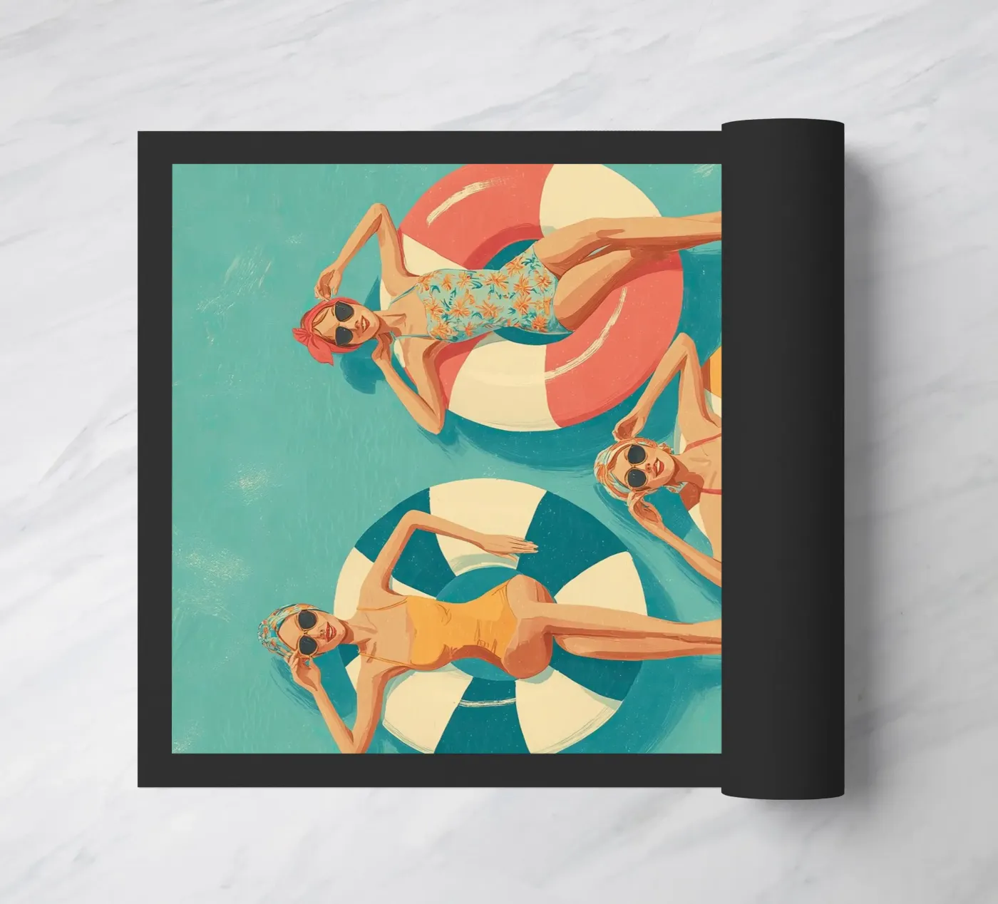 Pool Float Girls deurmat van Ciao Bella