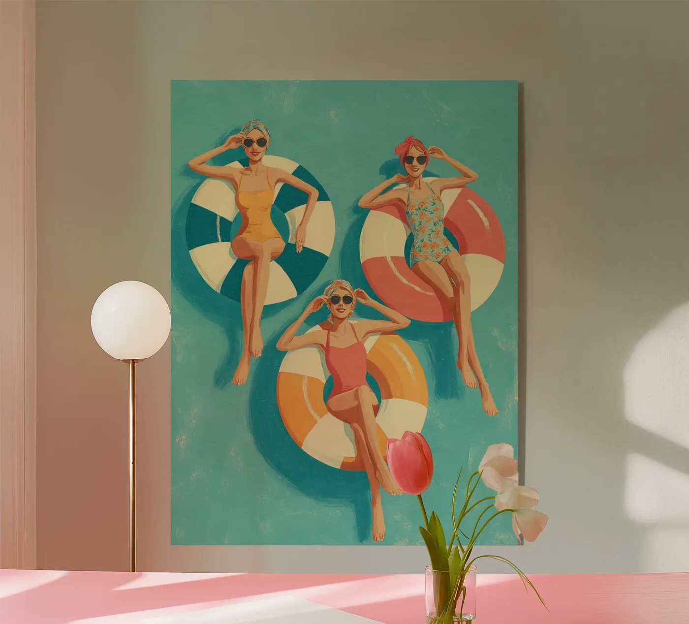 Pool Float Girls acryl van Ciao Bella