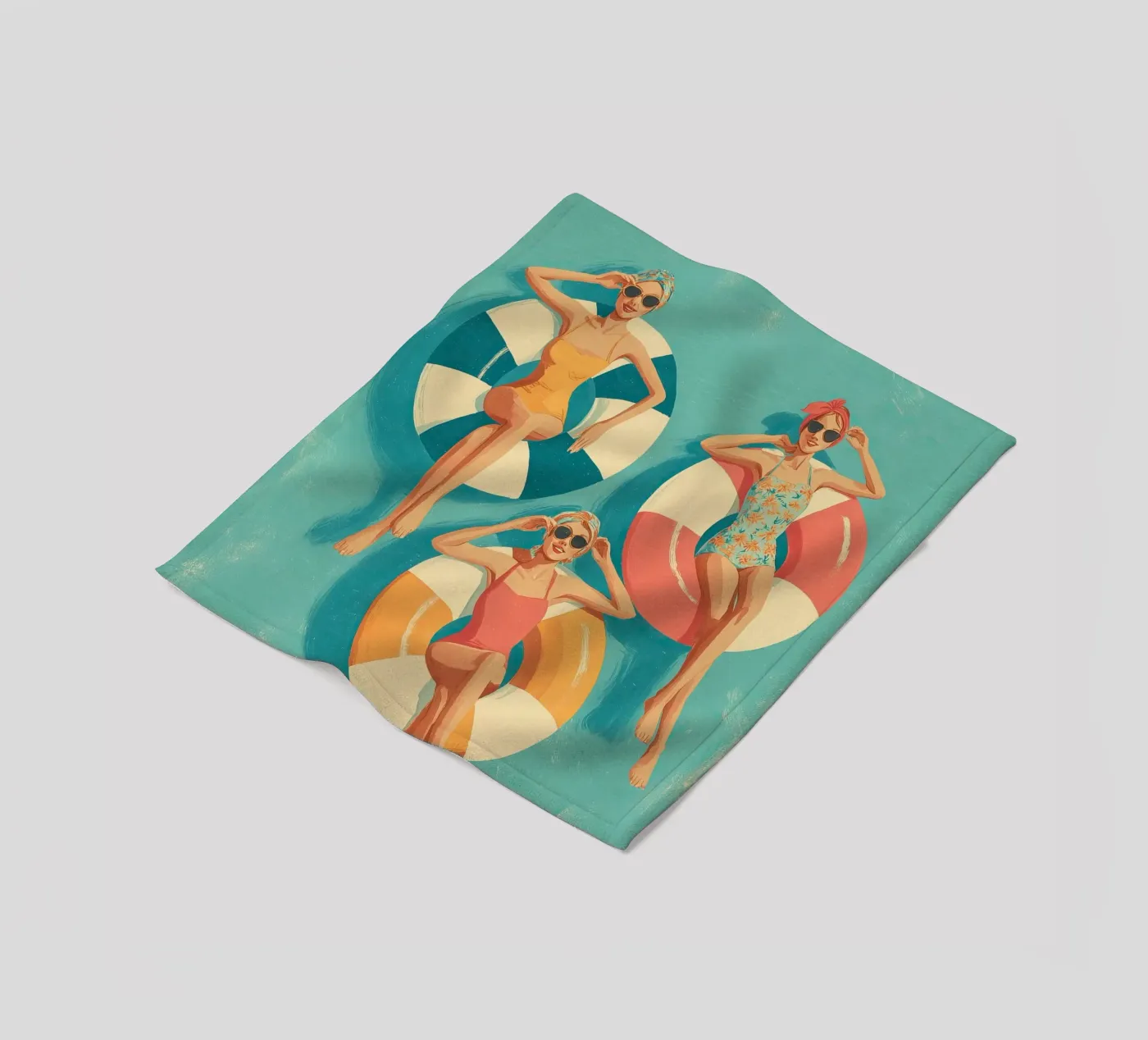 Pool Float Girls Fleecedecke von Ciao Bella