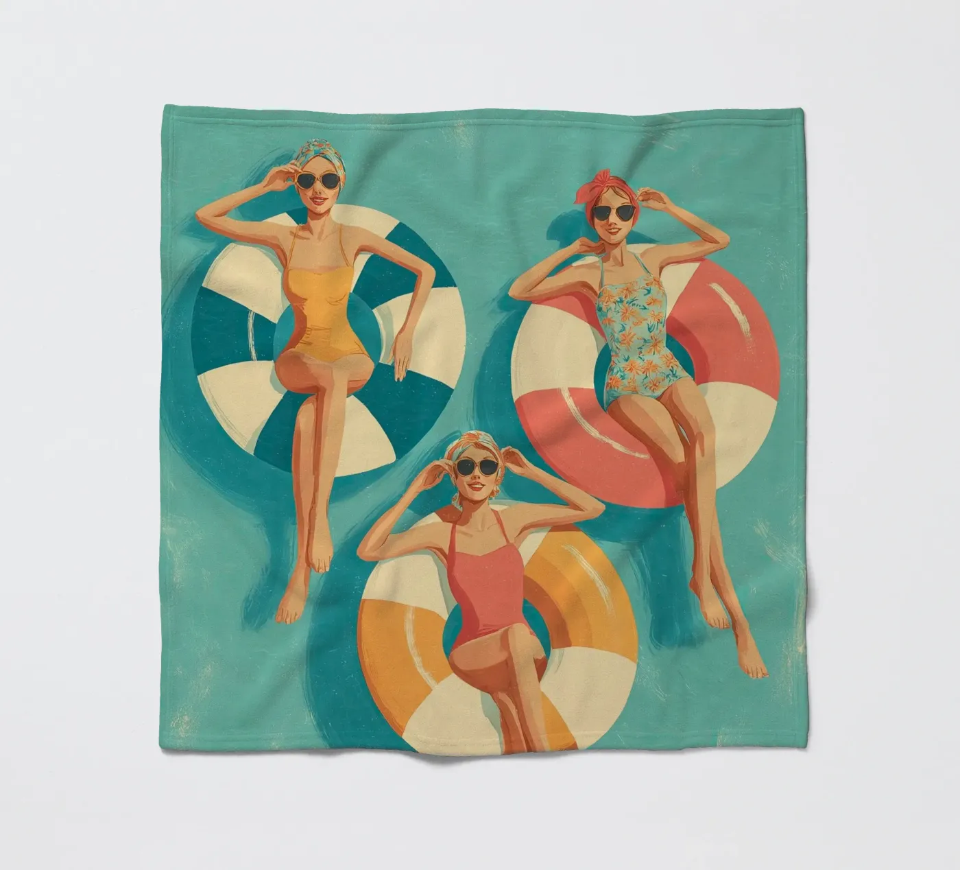 Pool Float Girls Fleecedecke von Ciao Bella