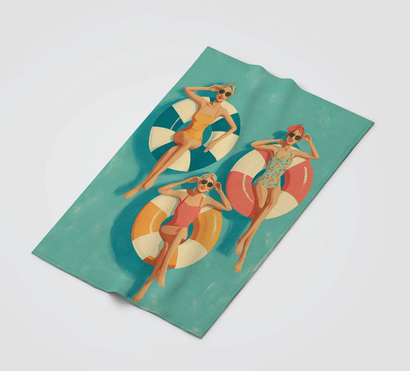Pool Float Girls Fleecedecke von Ciao Bella