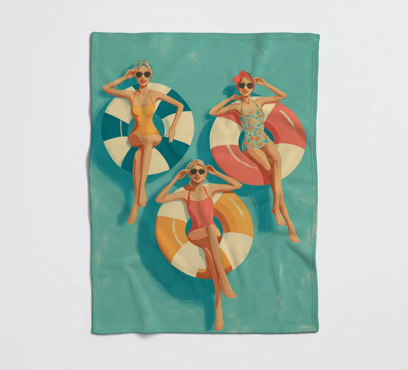 Pool Float Girls Fleecedecke von Ciao Bella