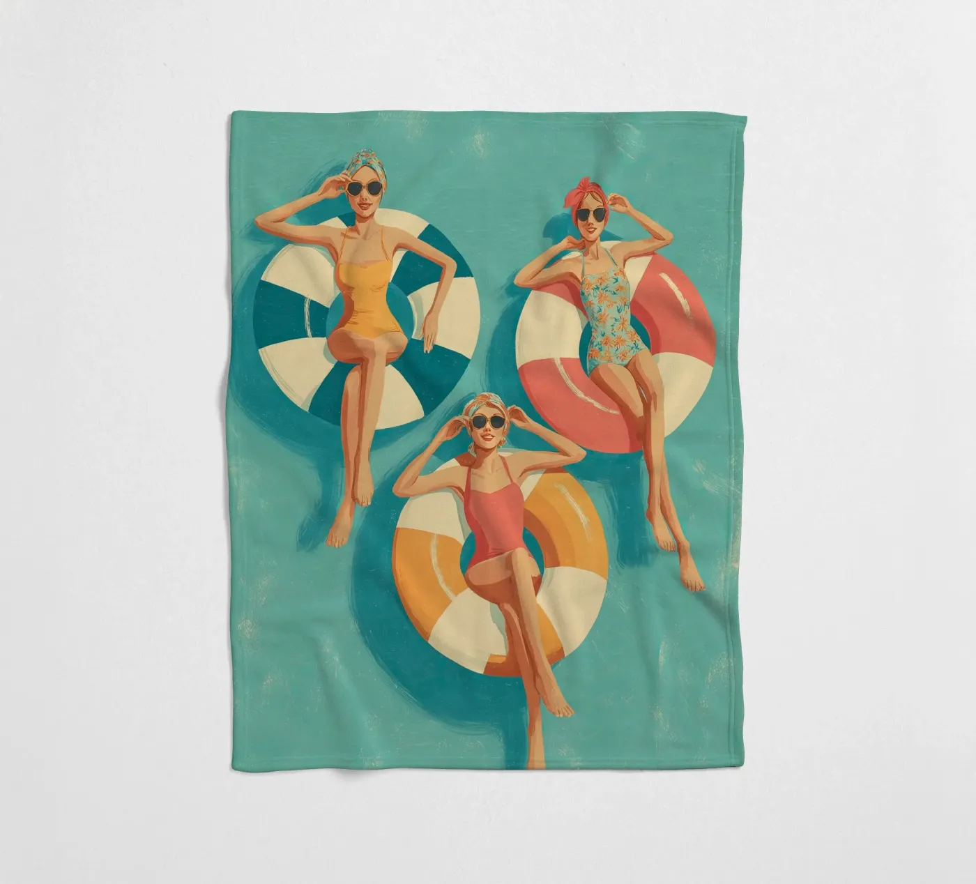 Pool Float Girls Fleecedecke von Ciao Bella