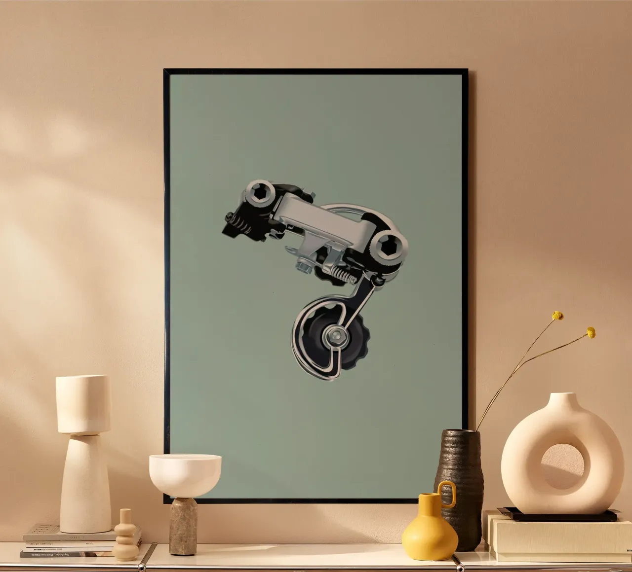 Campa III poster con telaio in legno da Benjamin Andresen
