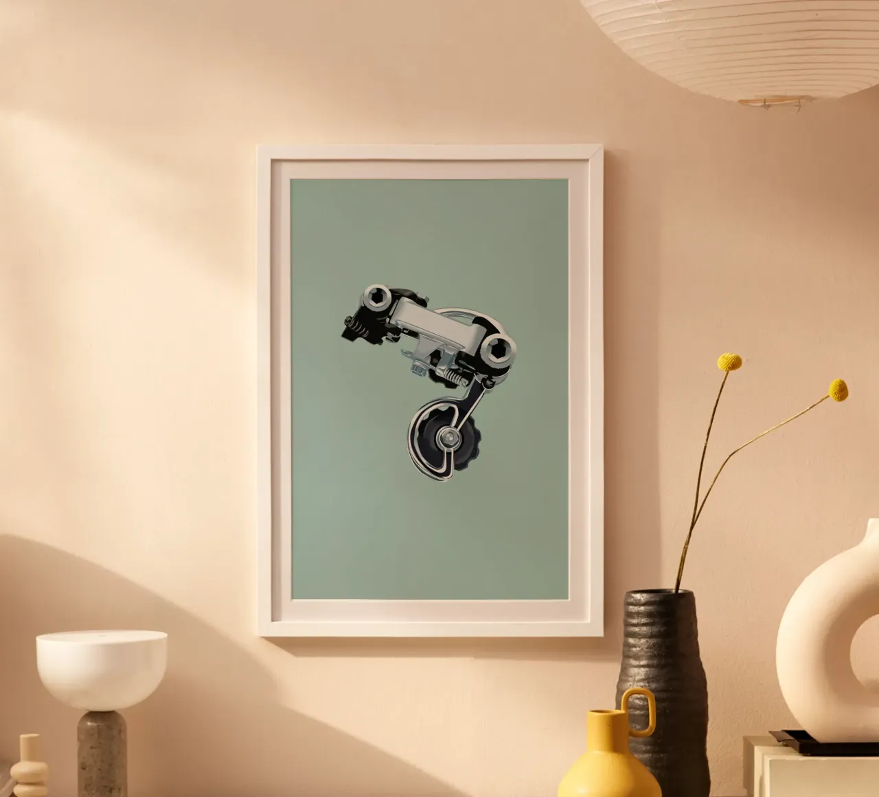 Campa III poster con telaio in legno da Benjamin Andresen