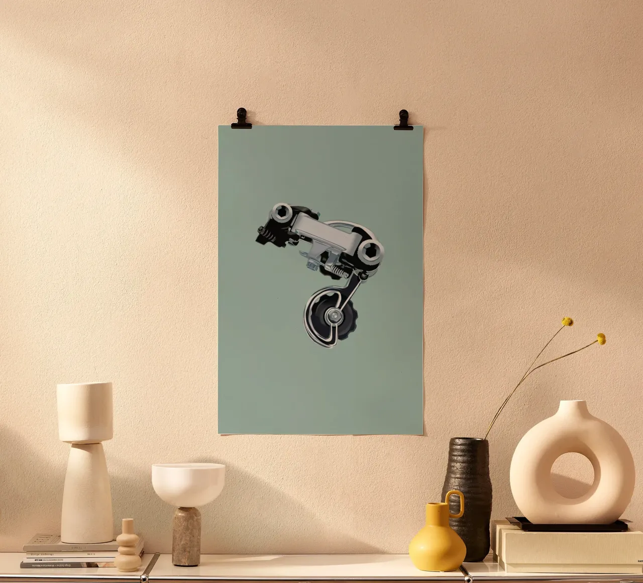Campa III poster con telaio in legno da Benjamin Andresen