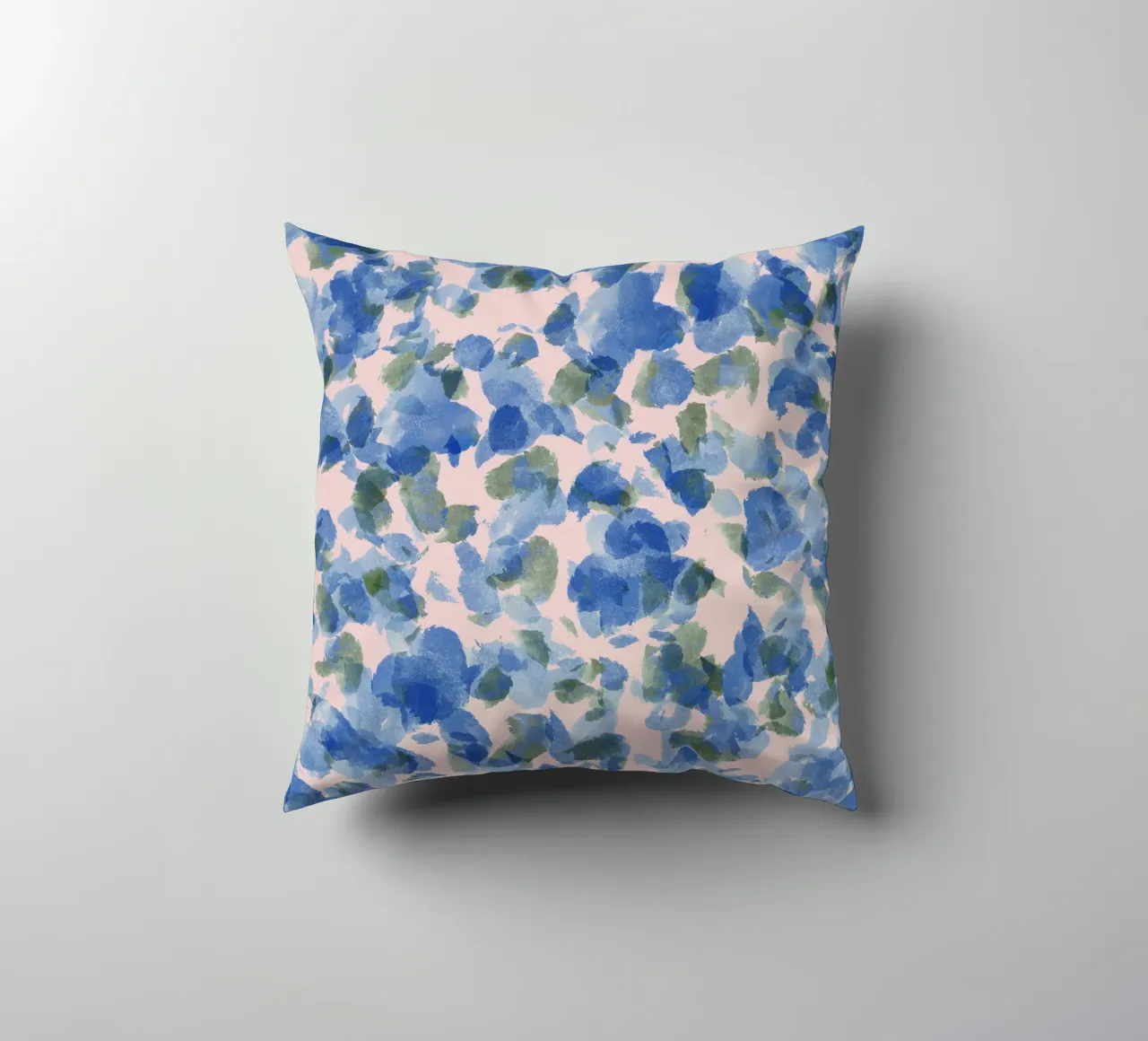 Soft Feminine Blue Pattern cuscino da anisillustration